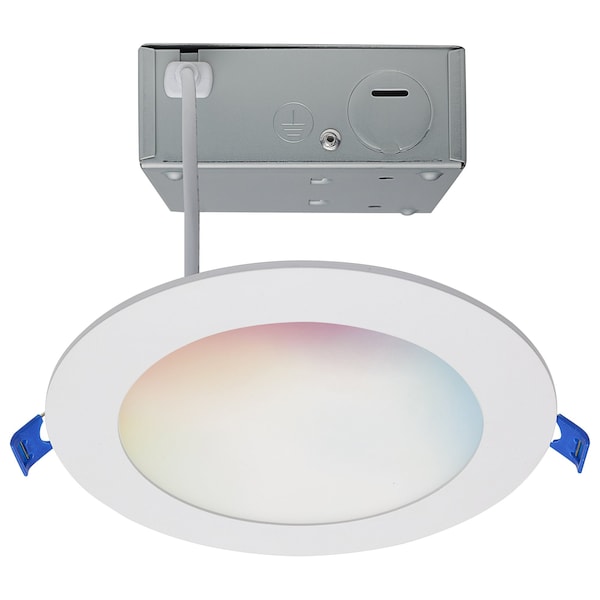 Satco 12W LED DW LP DL - 6 in. Rnd - Starfish IOT Tunable White and RGB - 120V 90 CRI White S11562 - main